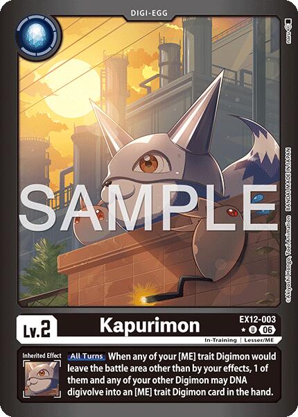 Kapurimon [EX12-003] (Limited Foil) [Digital World Shambala] | Total Play