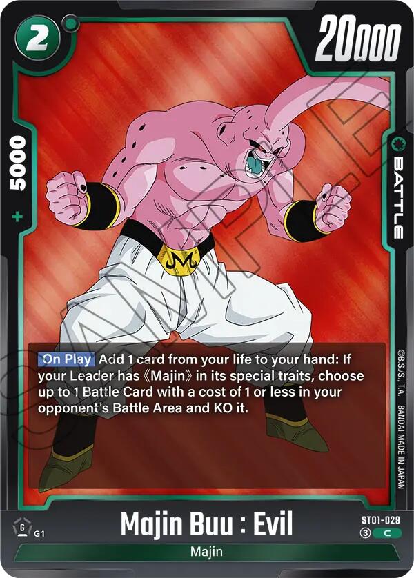 Majin Buu : Evil (ST01-029) [Story Booster 01] | Total Play