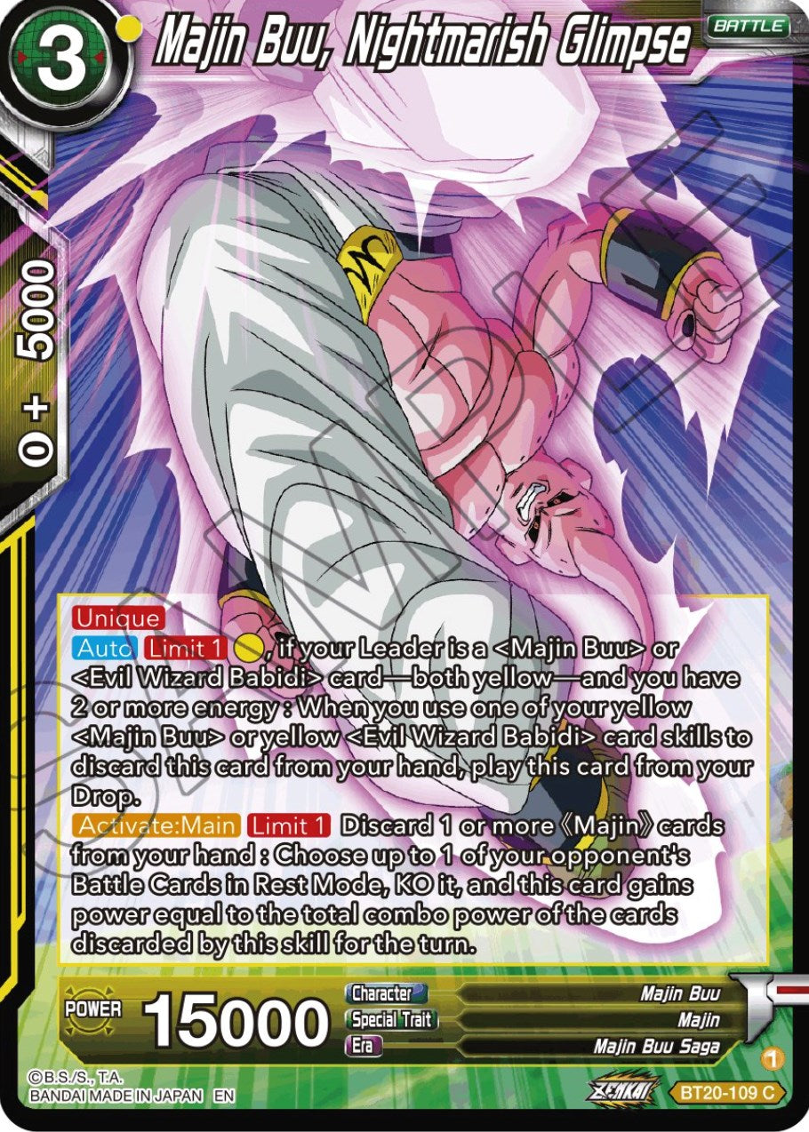 Majin Buu, Nightmarish Glimpse (BT20-109) [Power Absorbed] | Total Play