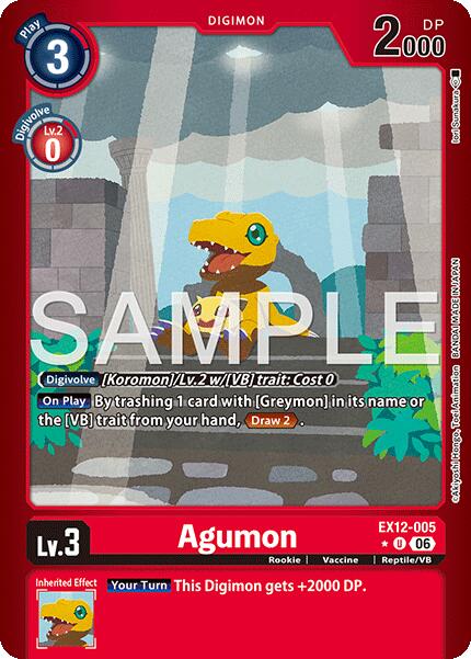 Agumon [EX12-005] (Limited Foil) [Digital World Shambala] | Total Play