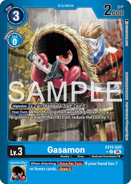 Gasamon [EX12-020] (Limited Foil) [Digital World Shambala] | Total Play