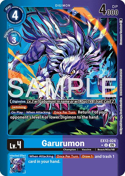 Garurumon [EX12-024] (Limited Foil) [Digital World Shambala] | Total Play