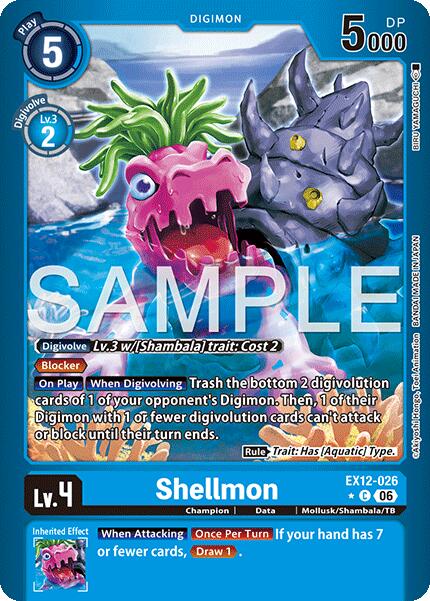 Shellmon [EX12-026] (Limited Foil) [Digital World Shambala] | Total Play