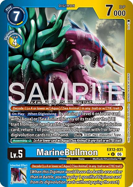 MarineBullmon [EX12-031] (Limited Foil) [Digital World Shambala] | Total Play