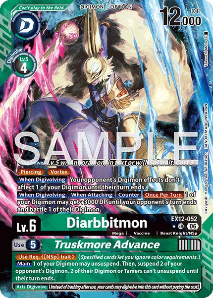Diarbbitmon // Truskmore Advance [EX12-052] (Alternate Art) [Digital World Shambala] | Total Play