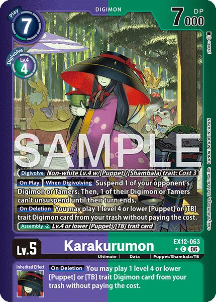 Karakurumon [EX12-063] (Limited Foil) [Digital World Shambala] | Total Play
