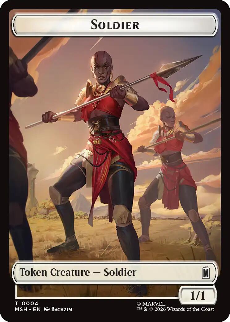 Soldier // Goat Double-Sided Token [Marvel Super Heroes Commander Tokens] | Total Play