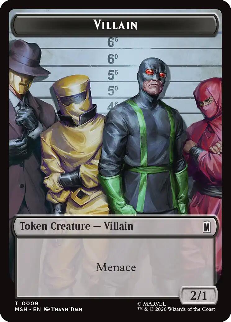 Villain // Robot Villain Double-Sided Token (009//020) [Marvel Super Heroes Tokens] | Total Play