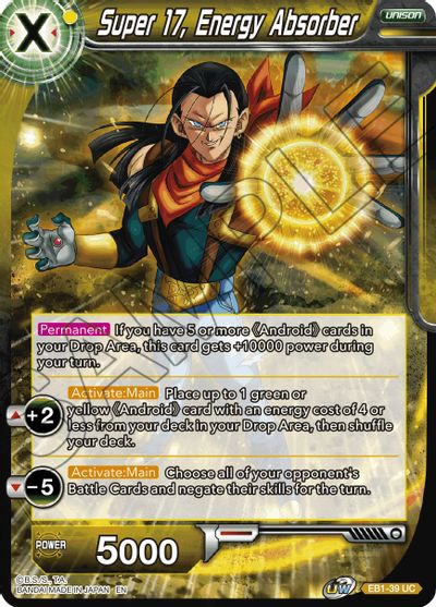 Super 17, Energy Absorber (EB1-039) [Battle Evolution Booster] | Total Play