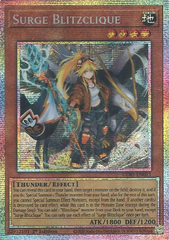 Surge Blitzclique (Starlight Rare) [CORI-EN011] Starlight Rare | Total Play