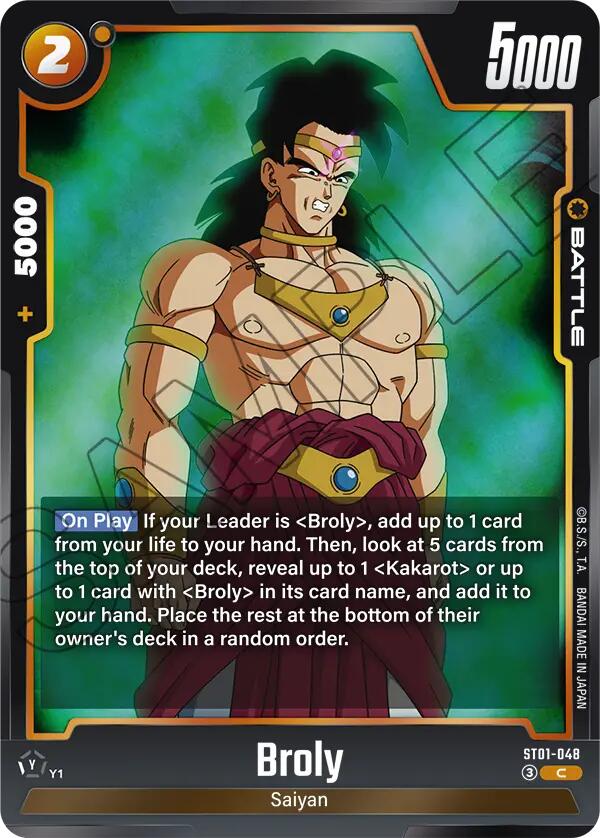 Broly (ST01-048) [Story Booster 01] | Total Play
