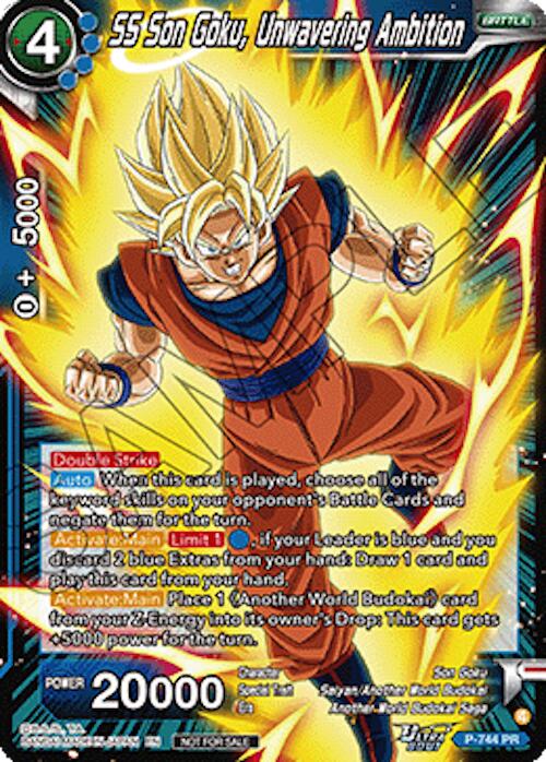 SS Son Goku, Unwavering Ambition (Ultra-Bout Series Tournament Pack Vol.3) (P-744) [Tournament Promotion Cards] | Total Play