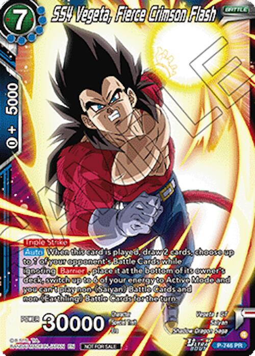 SS4 Vegeta, Fierce Crimson Flash (Ultra-Bout Series Tournament Pack Vol.3) (P-746) [Tournament Promotion Cards] | Total Play