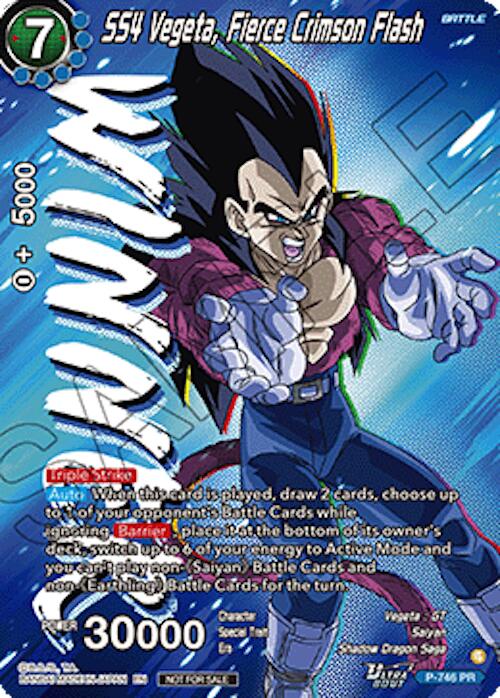SS4 Vegeta, Fierce Crimson Flash (Ultra-Bout Series Tournament Pack Vol.3) (Winner) (P-746) [Tournament Promotion Cards] | Total Play
