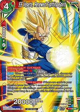 SS Vegeta, Renewed Fighting Spirit (Ultra-Bout Series Tournament Pack Vol.3) (P-754) [Tournament Promotion Cards] | Total Play