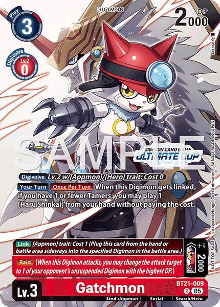 Gatchmon [BT21-009] (Ultimate Cup 26-27 Season 2) [World Convergence] | Total Play