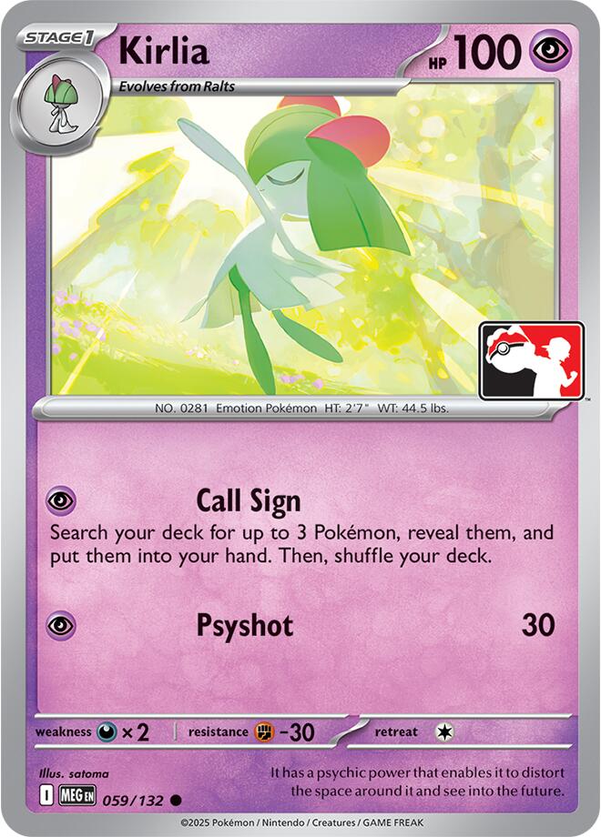 Kirlia (059/132) [Prize Pack Series Nine] | Total Play