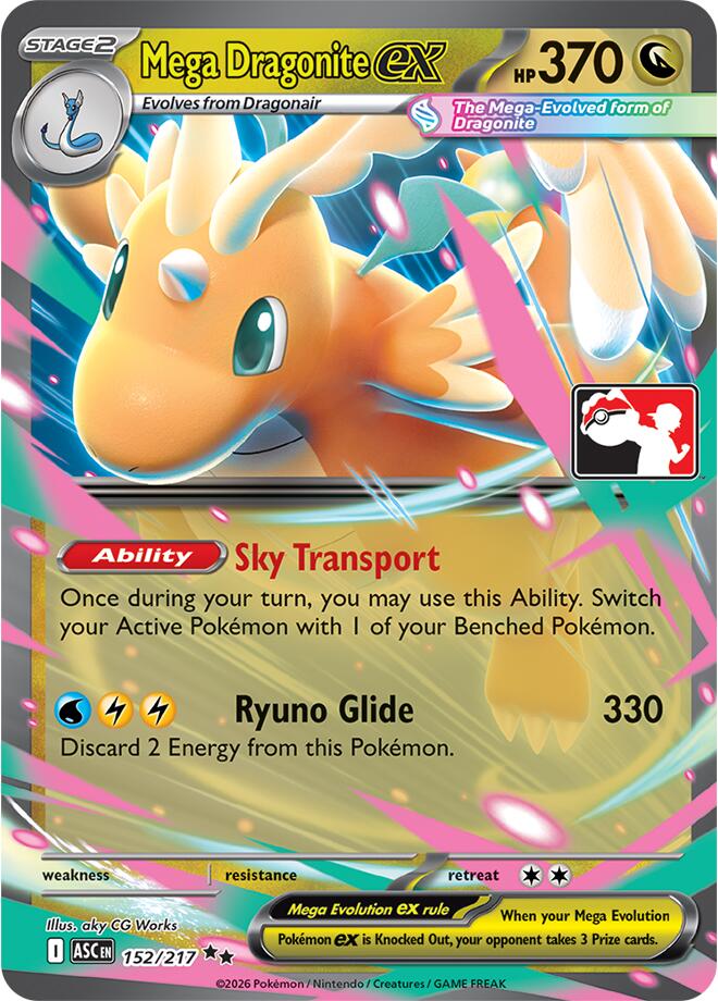Mega Dragonite ex (152/217) [Prize Pack Series Nine] | Total Play