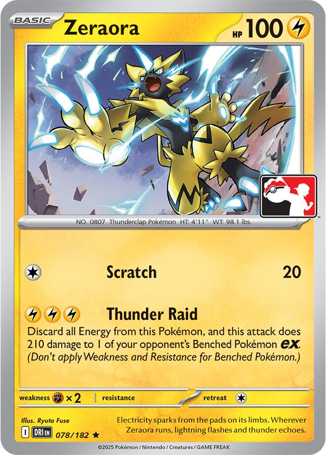Zeraora (078/182) [Prize Pack Series Nine] | Total Play