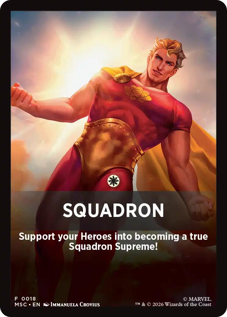 Squandron Theme Card [Marvel Super Heroes Commander] | Total Play