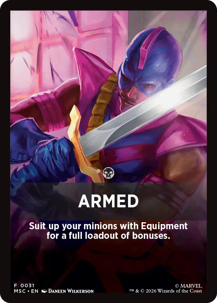 Armed Theme Card [Marvel Super Heroes Commander] | Total Play