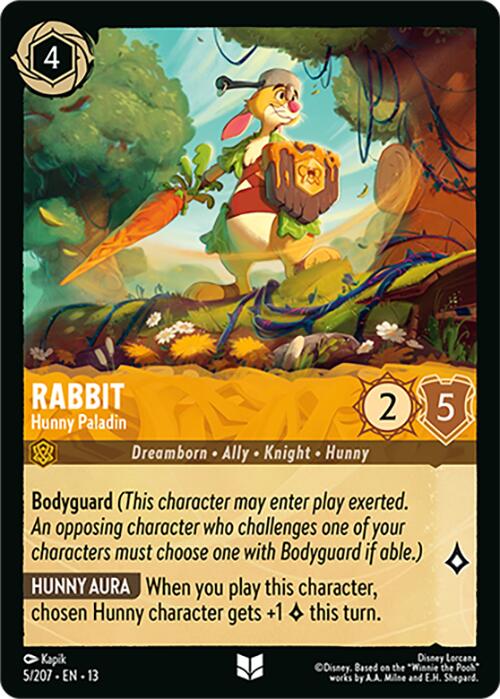 Rabbit - Hunny Paladin (5/207) [Attack of the Vine!] | Total Play