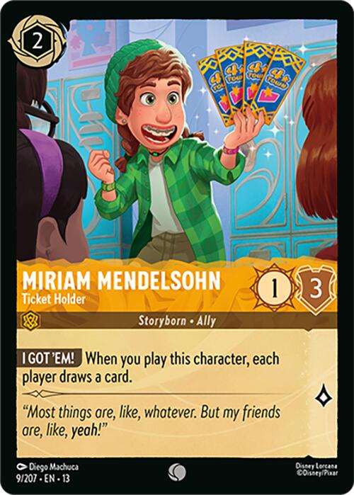 Miriam Mendelsohn - Ticket Holder (9/207) [Attack of the Vine!] | Total Play