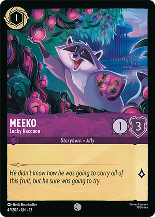 Meeko - Lucky Raccoon (47/207) [Attack of the Vine!] | Total Play