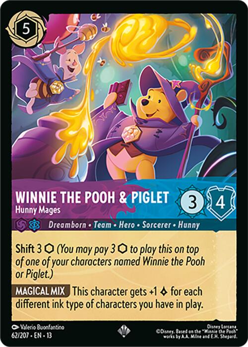 Winnie the Pooh & Piglet - Hunny Mages (62/207) [Attack of the Vine!] | Total Play