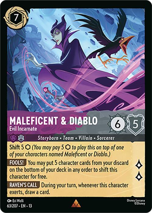 Maleficent & Diablo - Evil Incarnate (63/207) [Attack of the Vine!] | Total Play