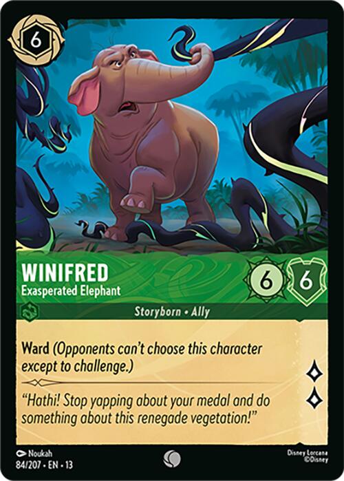 Winifred - Exasperated Elephant (84/207) [Attack of the Vine!] | Total Play