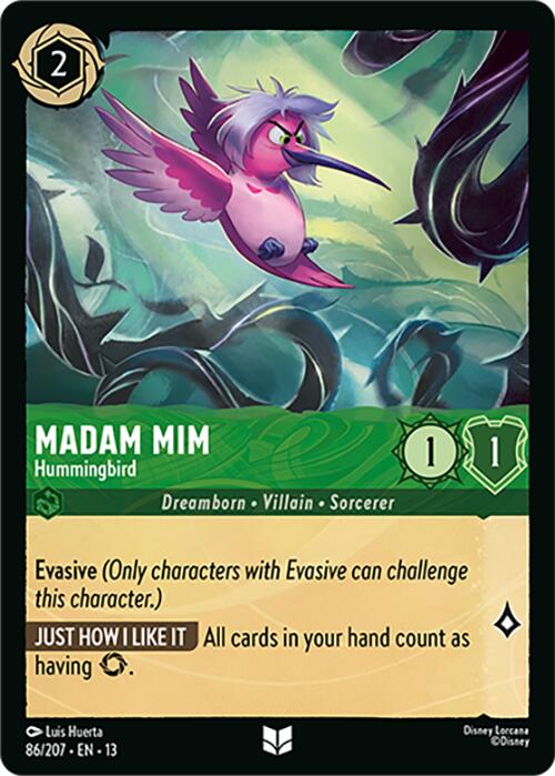 Madam Mim - Hummingbird (86/207) [Attack of the Vine!] | Total Play
