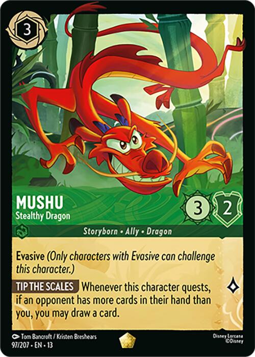 Mushu - Stealthy Dragon (97/207) [Attack of the Vine!] | Total Play