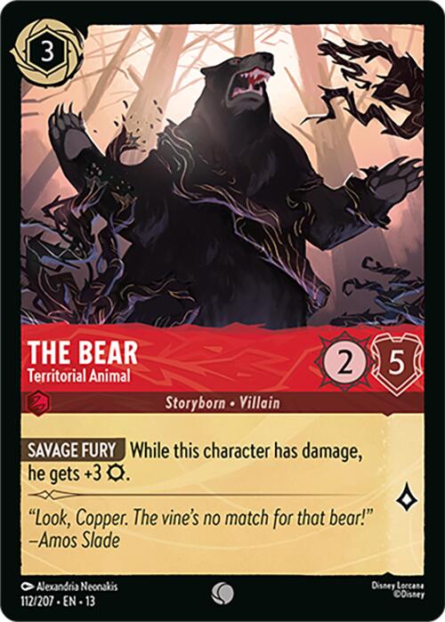 The Bear - Territorial Animal (112/207) [Attack of the Vine!] | Total Play