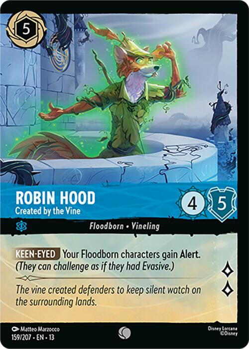 Robin Hood - Created by the Vine (Foil) (159/204) [Attack of the Vine!] | Total Play