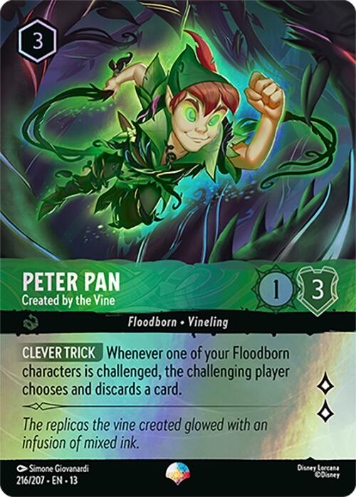 Peter Pan - Created by the Vine (Epic) (216/207) [Attack of the Vine!] | Total Play