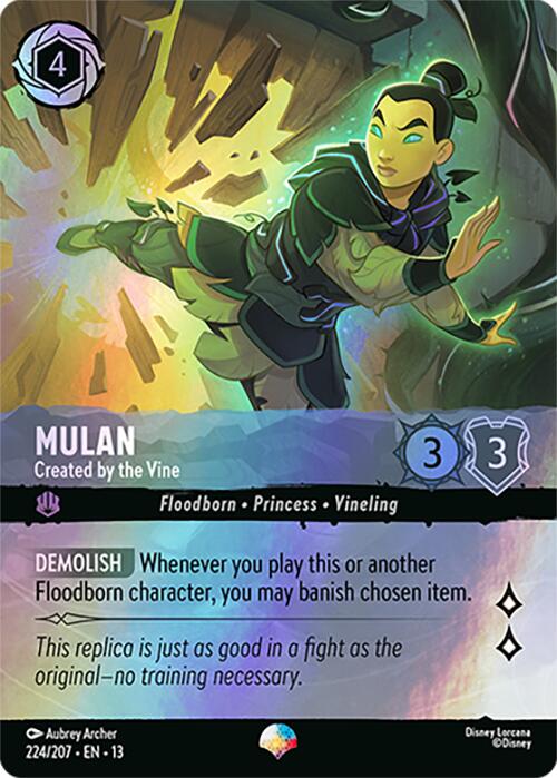Mulan - Created by the Vine (Epic) (224/207) [Attack of the Vine!] | Total Play
