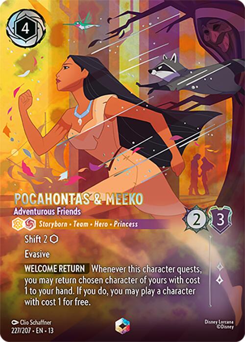 Pocahontas & Meeko - Adventurous Friends (Enchanted) (227/207) [Attack of the Vine!] | Total Play