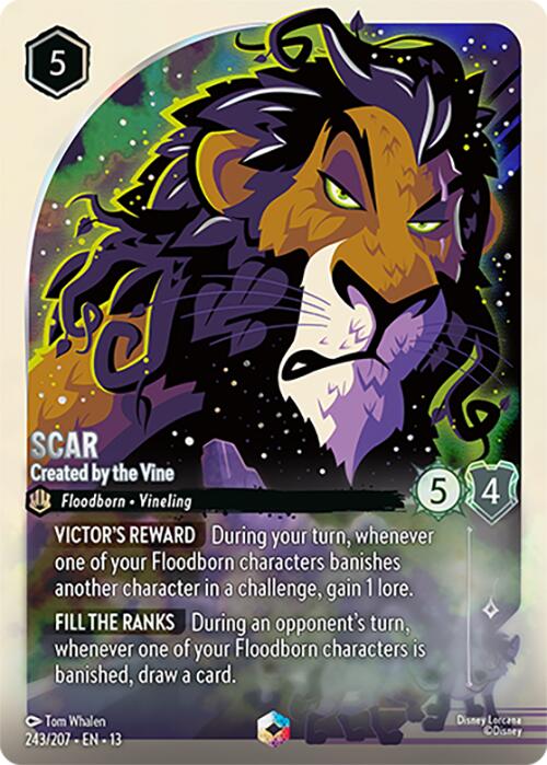 Scar - Created by the Vine (Enchanted) (243/207) [Attack of the Vine!] | Total Play