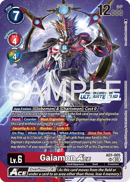 Gaiamon ACE [AD1-005] (Ultimate Cup 26-27 Season 2) [Advanced Booster Digimon Generation] | Total Play