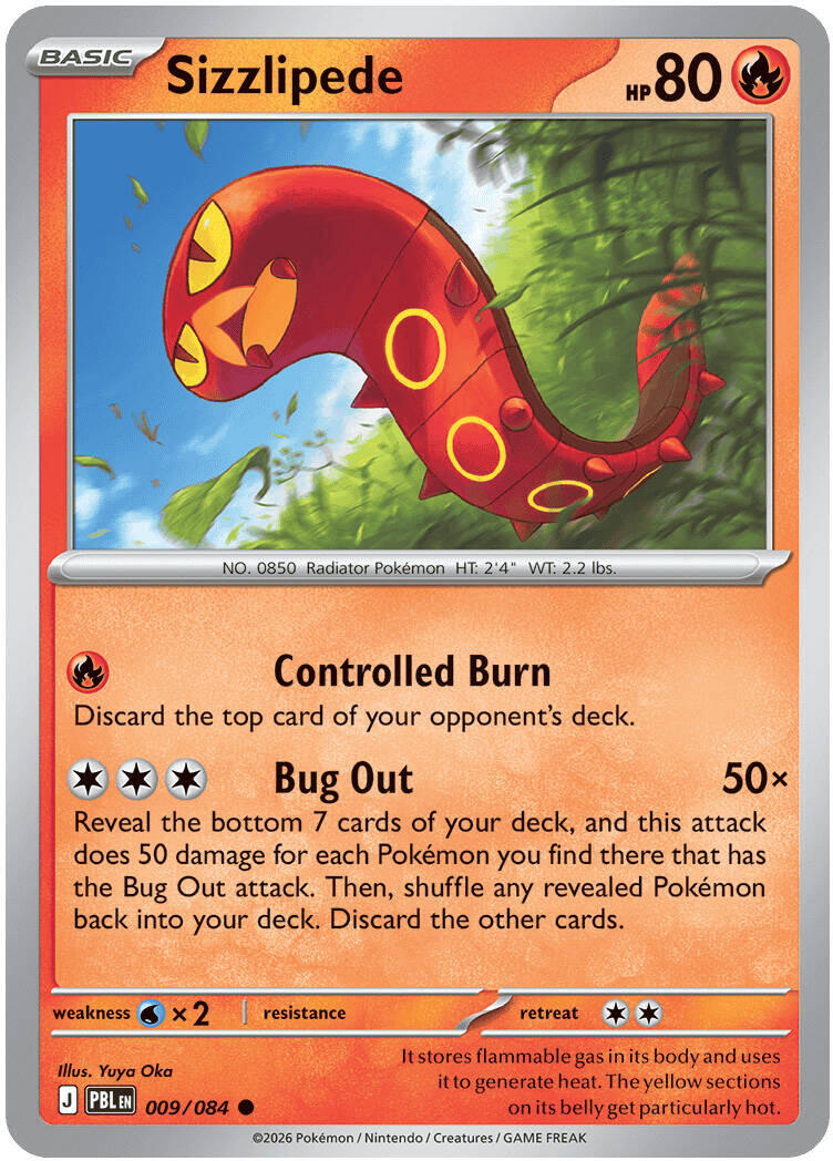 Sizzlipede (009/084) [Mega Evolution: Pitch Black] | Total Play