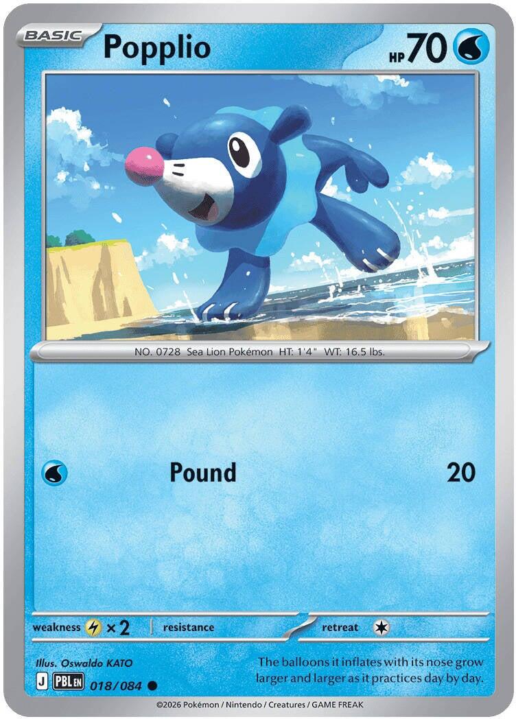 Popplio (018/084) [Mega Evolution: Pitch Black] | Total Play
