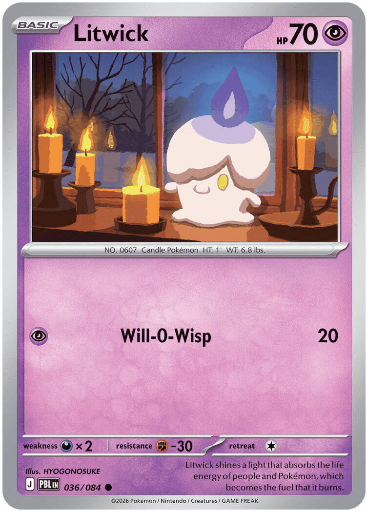 Litwick (036/084) [Mega Evolution: Pitch Black] | Total Play
