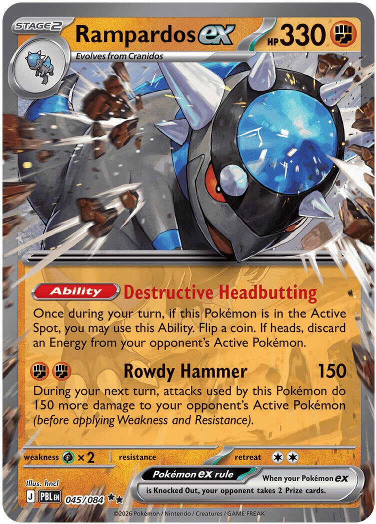 Rampardos ex (045/084) [Mega Evolution: Pitch Black] | Total Play