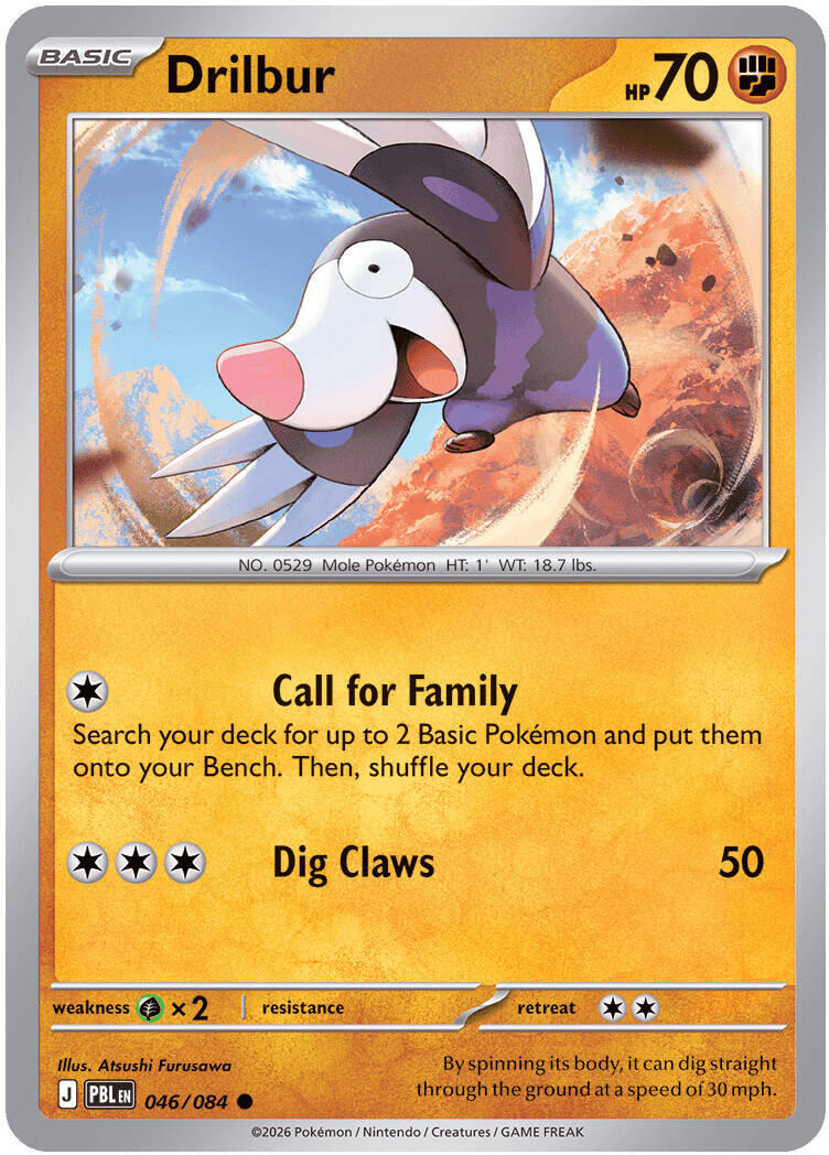 Drilbur (046/084) [Mega Evolution: Pitch Black] | Total Play