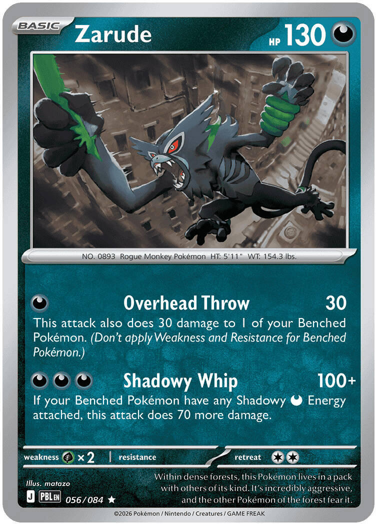 Zarude (056/084) [Mega Evolution: Pitch Black] | Total Play