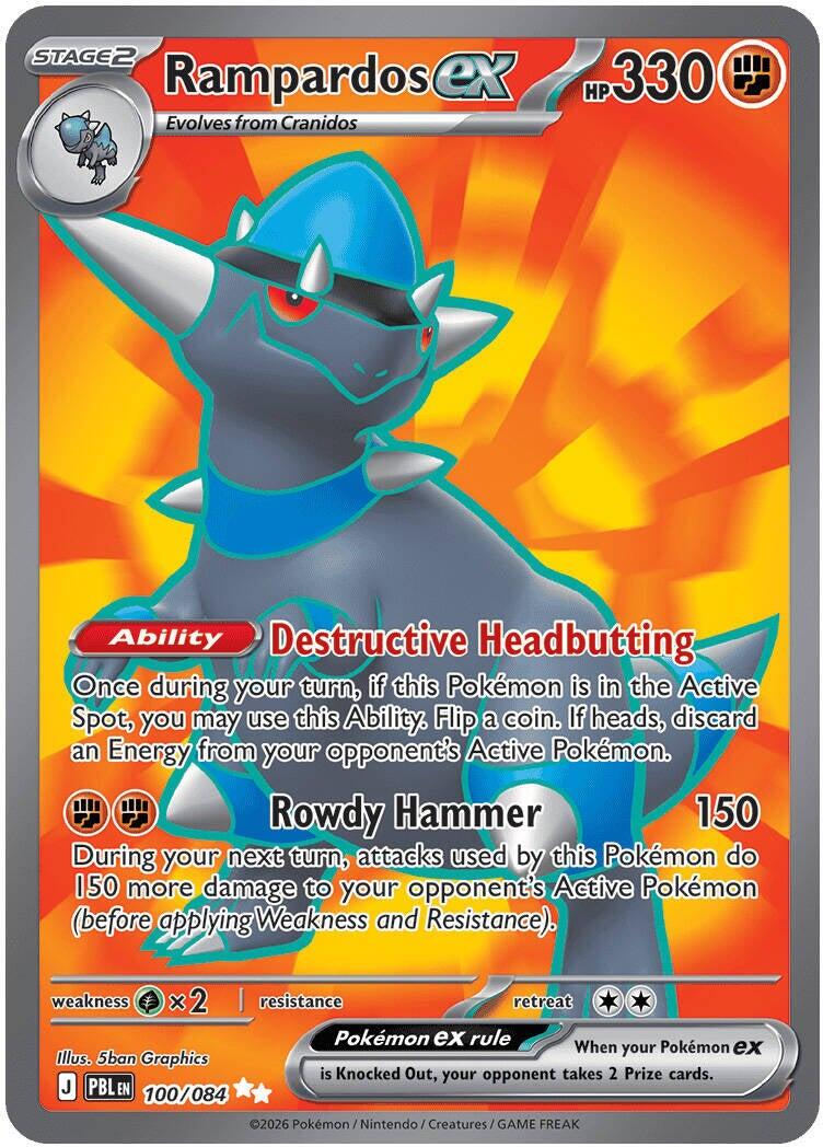 Rampardos ex (100/084) [Mega Evolution: Pitch Black] | Total Play