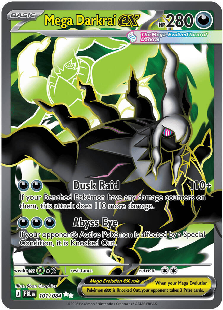 Mega Darkrai ex (101/084) [Mega Evolution: Pitch Black] | Total Play