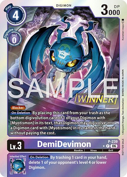 DemiDevimon [P-239] (Official Store Tournament 2026 Vol. 3 Winner) [Promotional Cards] | Total Play