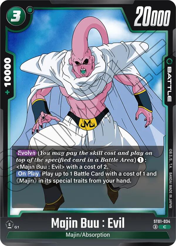 Majin Buu : Evil (ST01-034) [Story Booster 01] | Total Play